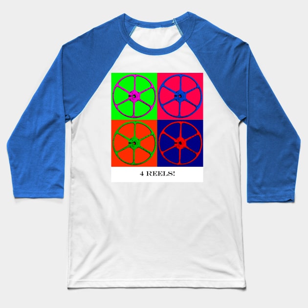 4 Reels! Baseball T-Shirt by Classic Photo Tease